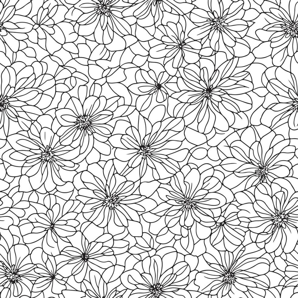 floral sin costura modelo. diagonal flor líneas modelo antecedentes. plano resumen flor líneas modelo. Derecho rayas textura antecedentes. línea modelo vector ilustración antecedentes.