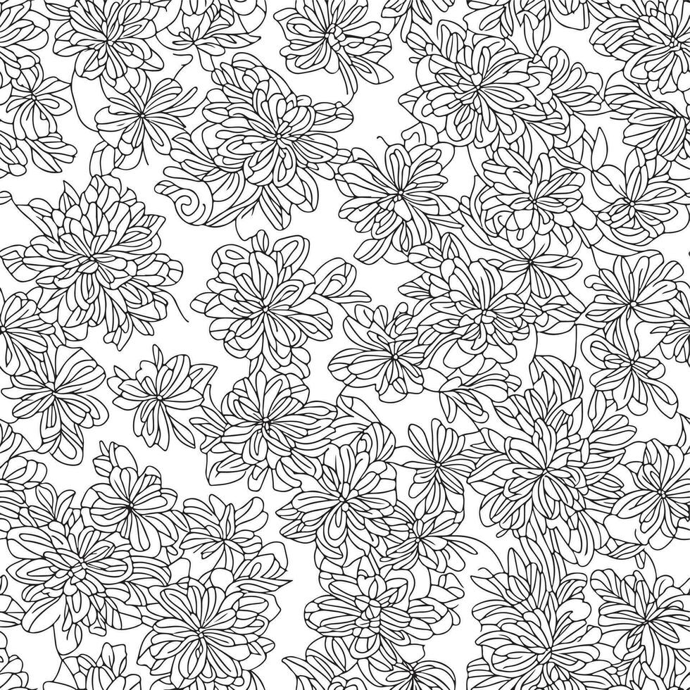 Floral seamless pattern. Diagonal flower lines pattern background. Flat abstract flower lines pattern. Straight stripes texture background. Line pattern Vector illustration background.