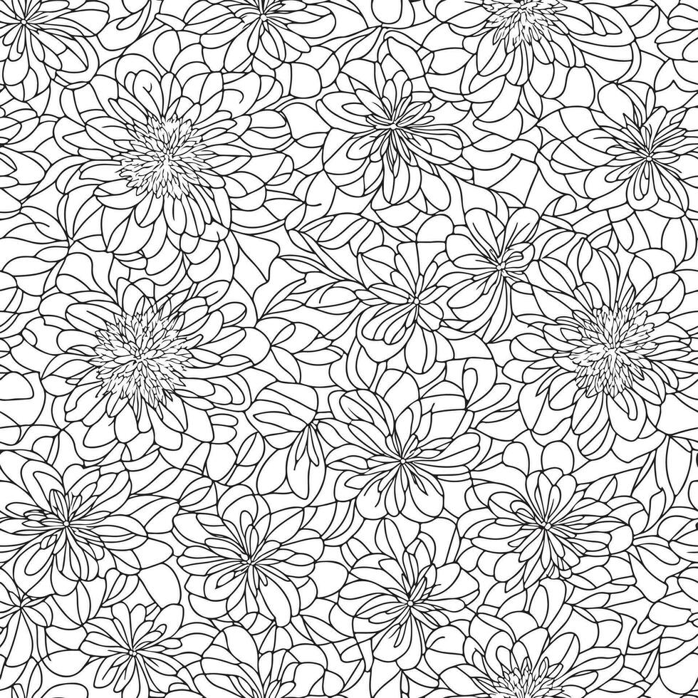 Floral seamless pattern. Diagonal flower lines pattern background. Flat abstract flower lines pattern. Straight stripes texture background. Line pattern Vector illustration background.
