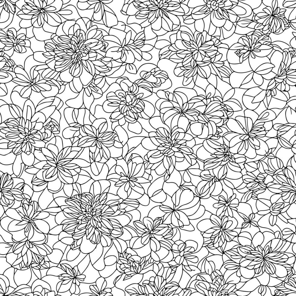 Floral seamless pattern. Diagonal flower lines pattern background. Flat abstract flower lines pattern. Straight stripes texture background. Line pattern Vector illustration background.