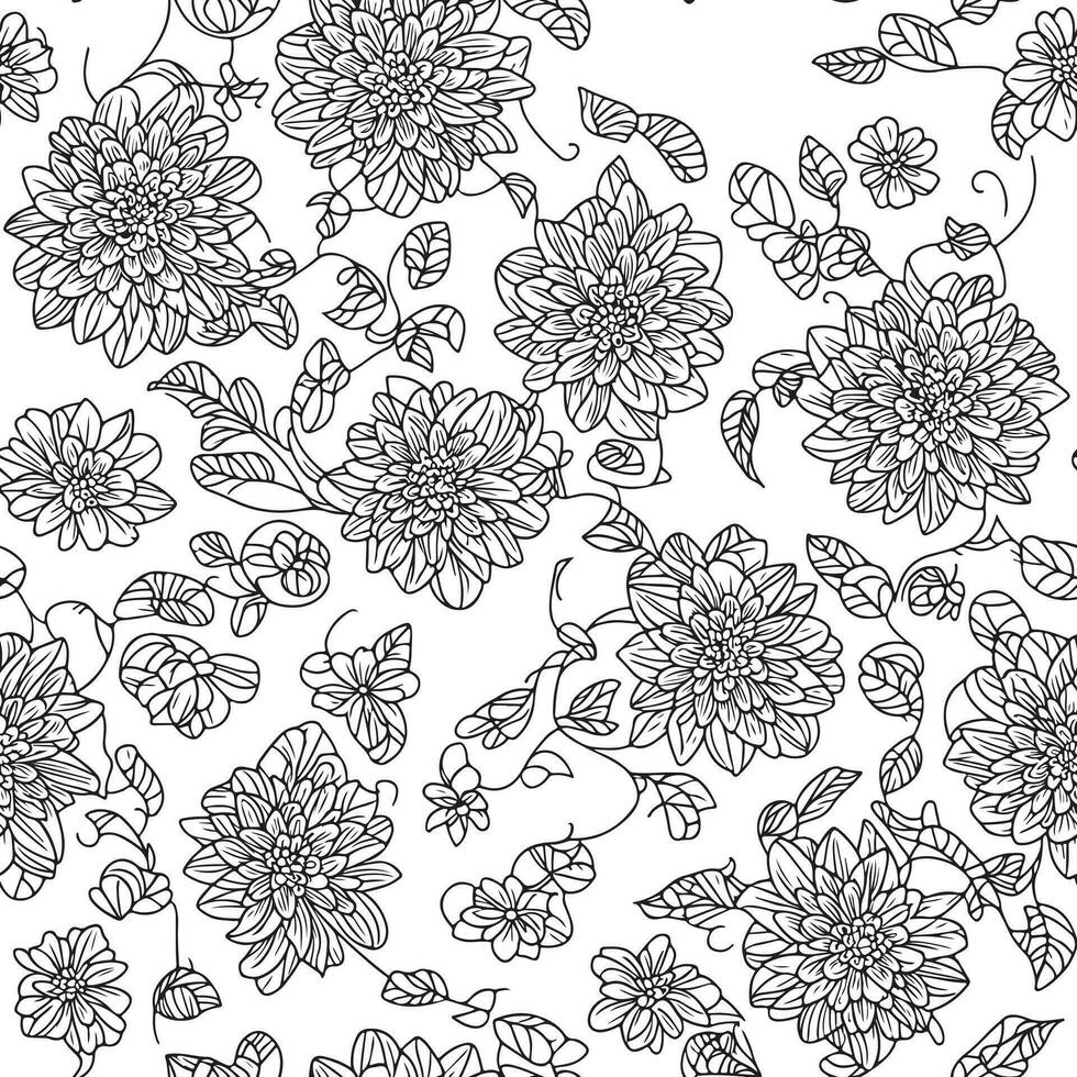 Floral seamless pattern. Diagonal flower lines pattern background. Flat abstract flower lines pattern. Straight stripes texture background. Line pattern Vector illustration background.