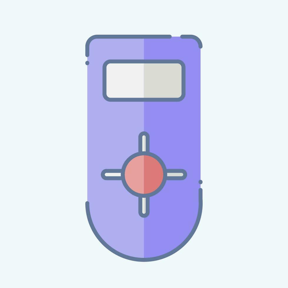 Icon Remote control 2. related to Air Conditioning symbol. doodle style. simple design editable. simple illustration vector