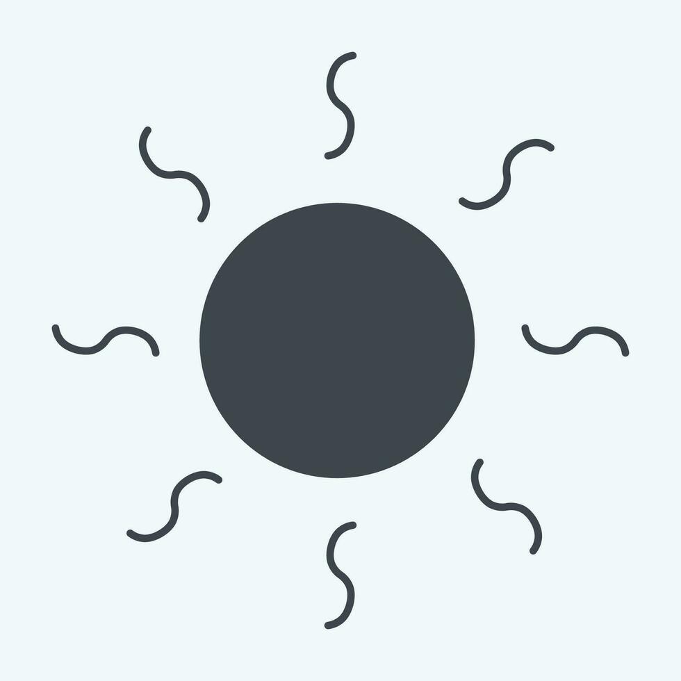 Icon Heating. related to Air Conditioning symbol. glyph style. simple design editable. simple illustration vector