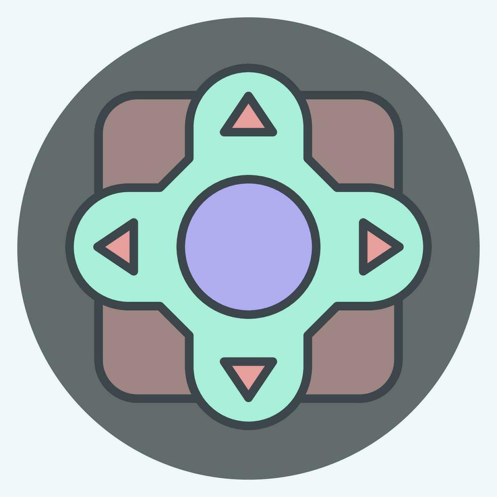 Icon Remote Control. related to Air Conditioning symbol. color mate style. simple design editable. simple illustration vector