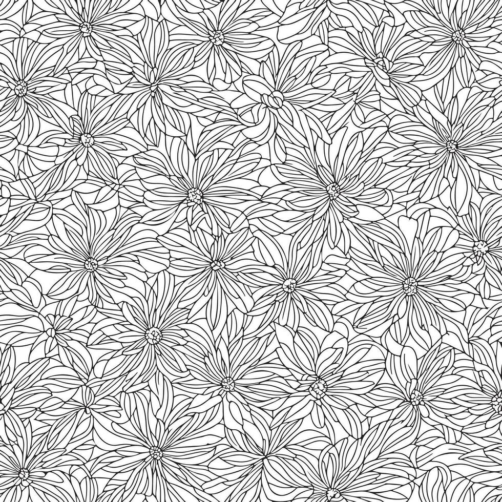 Floral seamless pattern. Diagonal flower lines pattern background. Flat abstract flower lines pattern. Straight stripes texture background. Line pattern Vector illustration background.