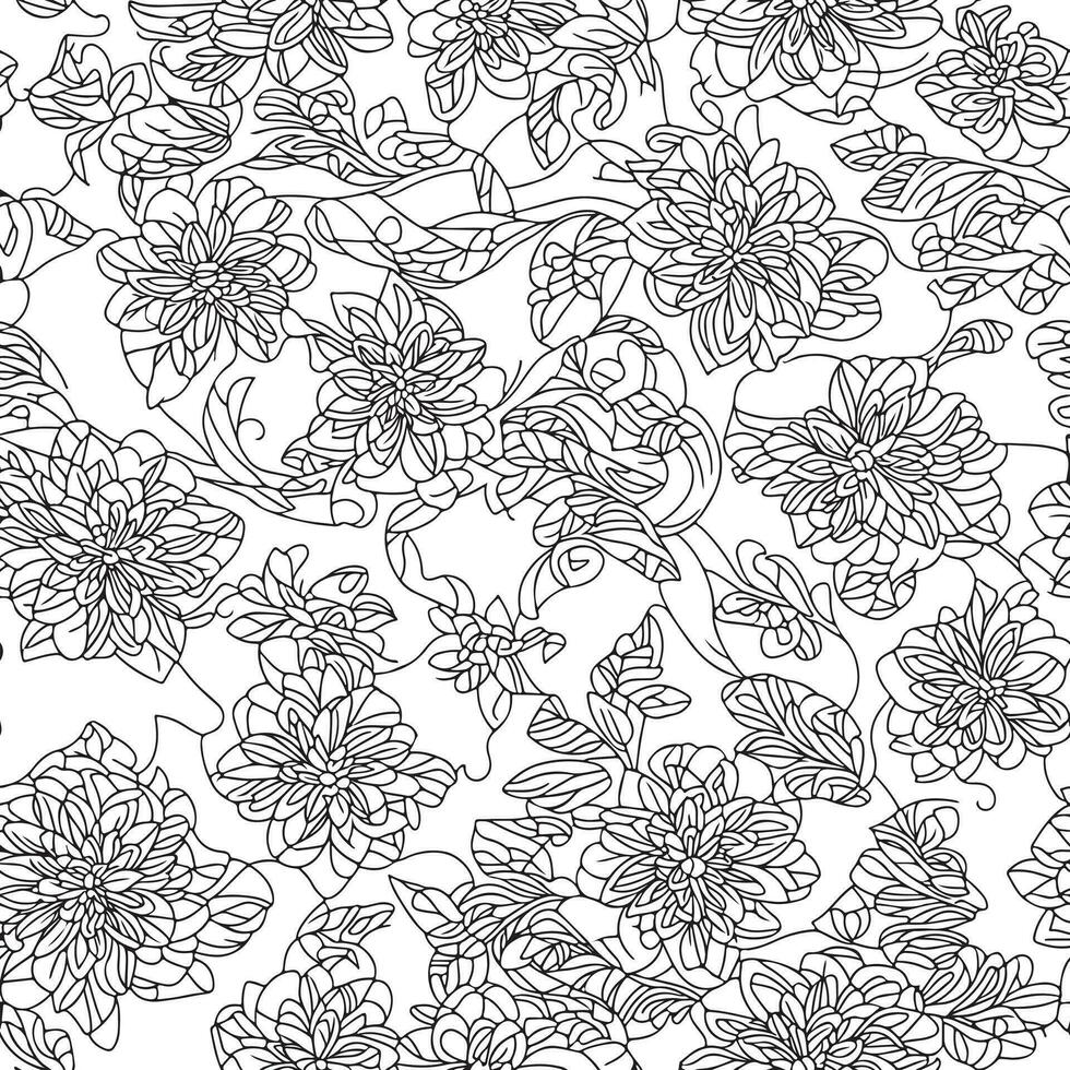 floral sin costura modelo. diagonal flor líneas modelo antecedentes. plano resumen flor líneas modelo. Derecho rayas textura antecedentes. línea modelo vector ilustración antecedentes.