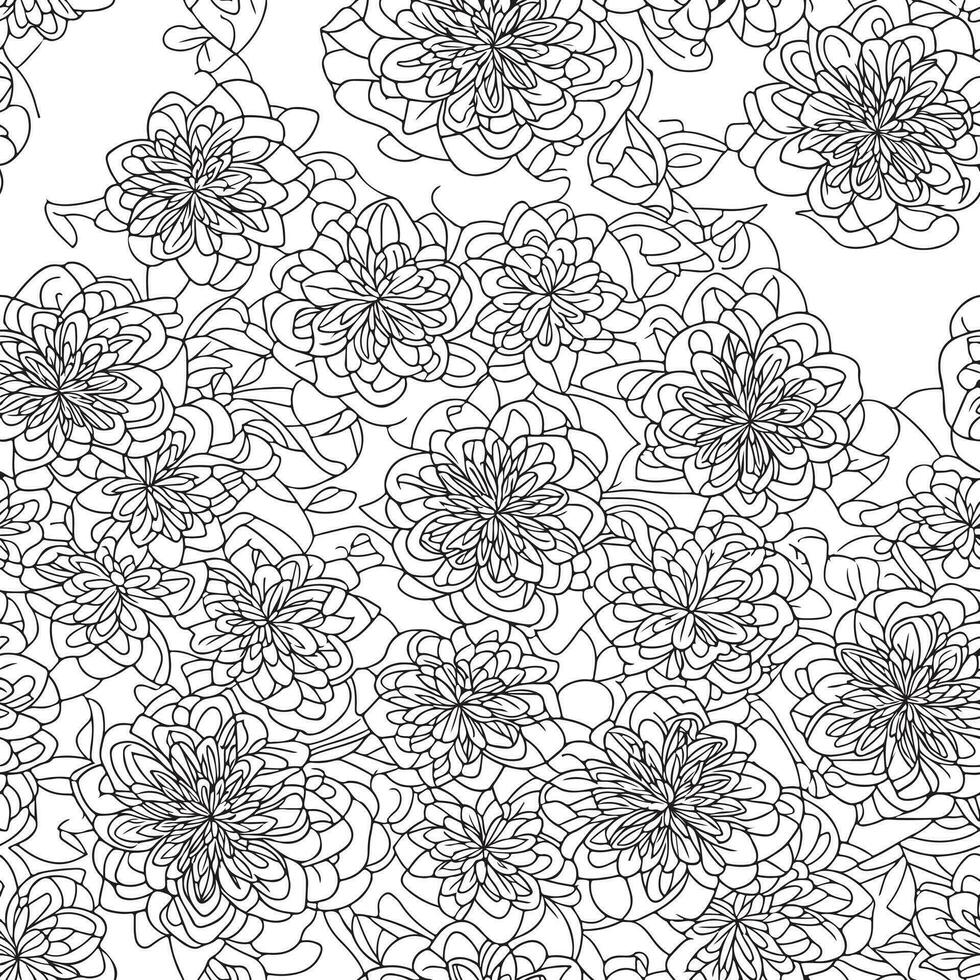 Floral seamless pattern. Diagonal flower lines pattern background. Flat abstract flower lines pattern. Straight stripes texture background. Line pattern Vector illustration background.