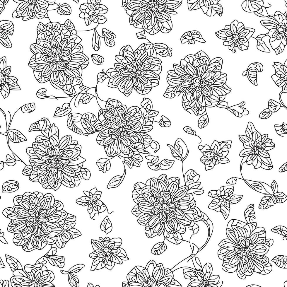 Floral seamless pattern. Diagonal flower lines pattern background. Flat abstract flower lines pattern. Straight stripes texture background. Line pattern Vector illustration background.