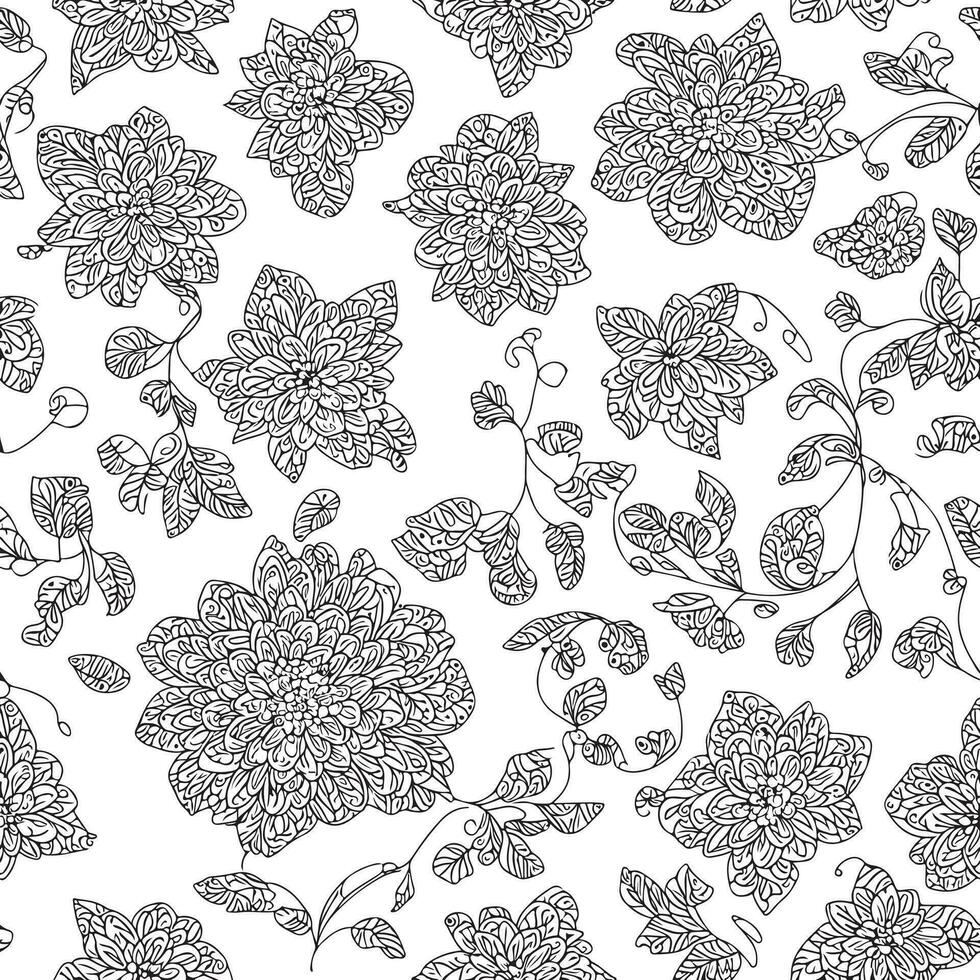 Floral seamless pattern. Diagonal flower lines pattern background. Flat abstract flower lines pattern. Straight stripes texture background. Line pattern Vector illustration background.