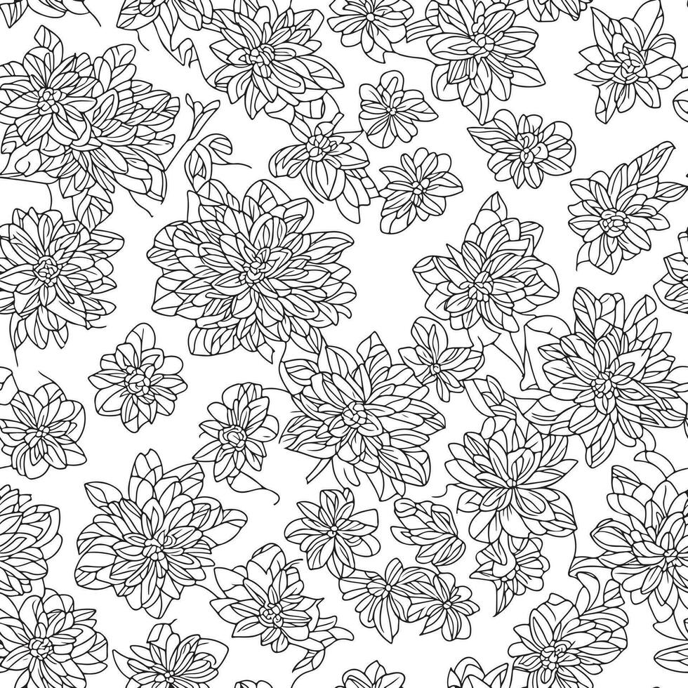 Floral seamless pattern. Diagonal flower lines pattern background. Flat abstract flower lines pattern. Straight stripes texture background. Line pattern Vector illustration background.