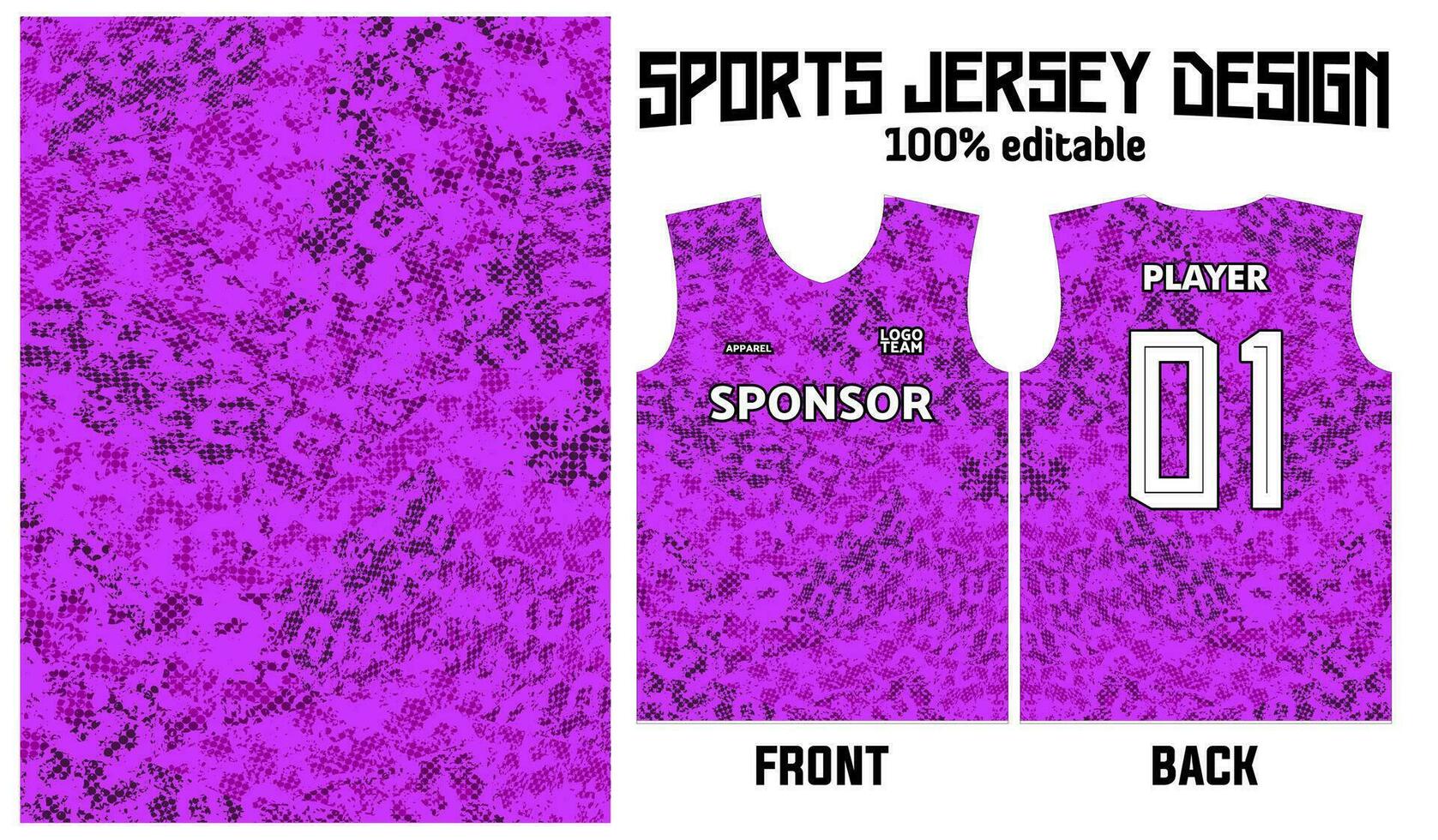 purple background jersey design for sport uniform vector