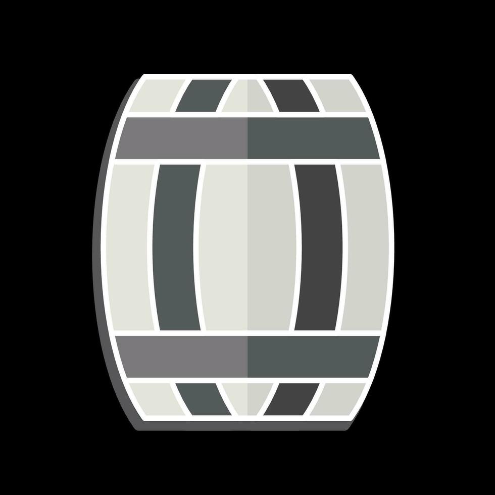 Icon Barrel. related to Celtic symbol. glossy style. simple design editable. simple illustration vector