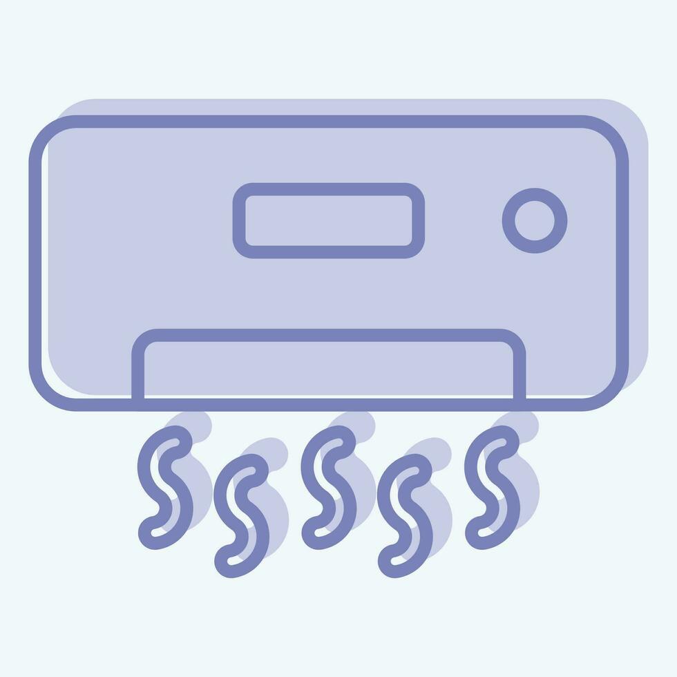 Icon Coolling. related to Air Conditioning symbol. two tone style. simple design editable. simple illustration vector