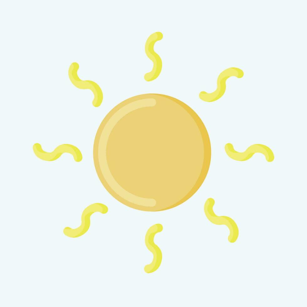 Icon Heating. related to Air Conditioning symbol. flat style. simple design editable. simple illustration vector