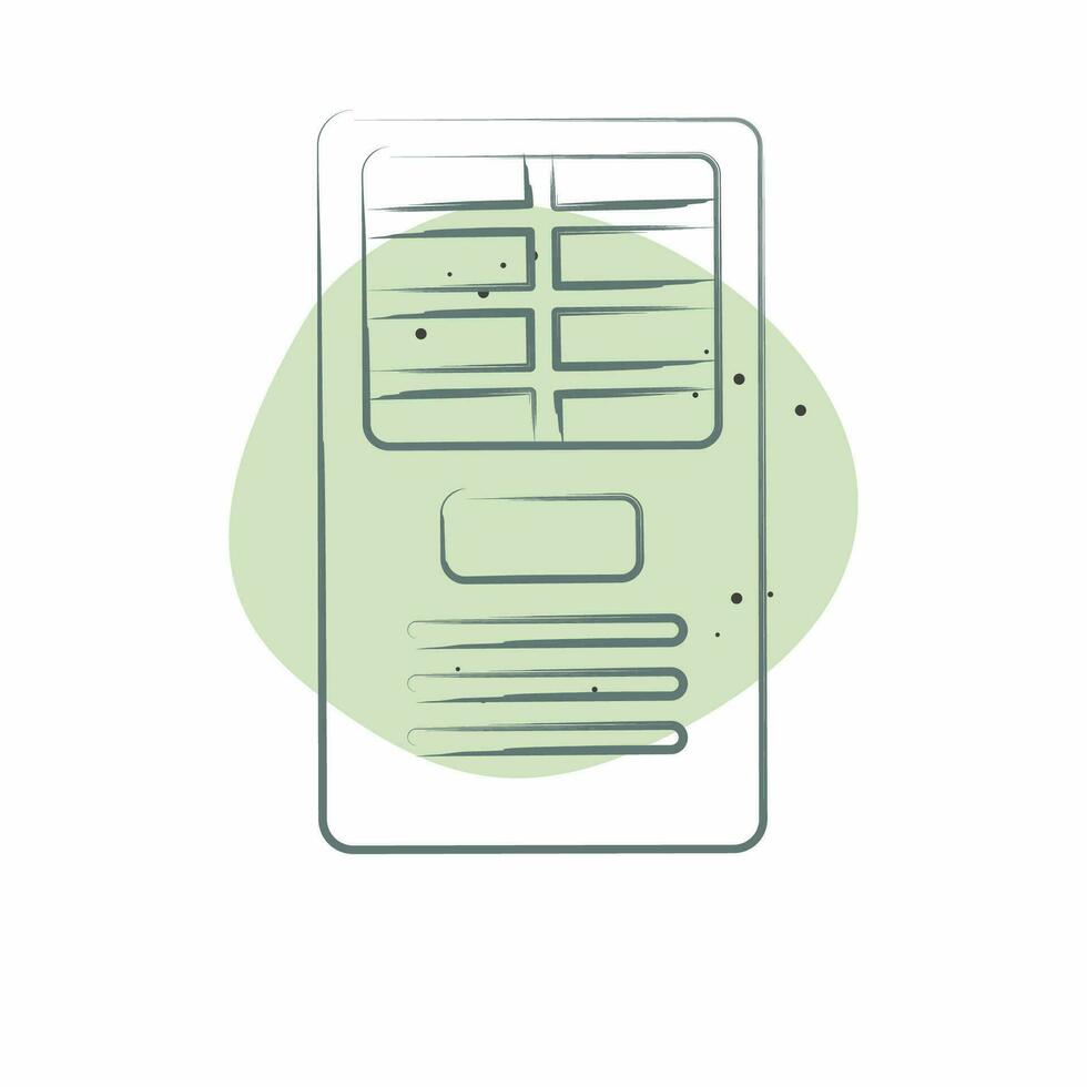 Icon Free Standing. related to Air Conditioning symbol. Color Spot Style. simple design editable. simple illustration vector