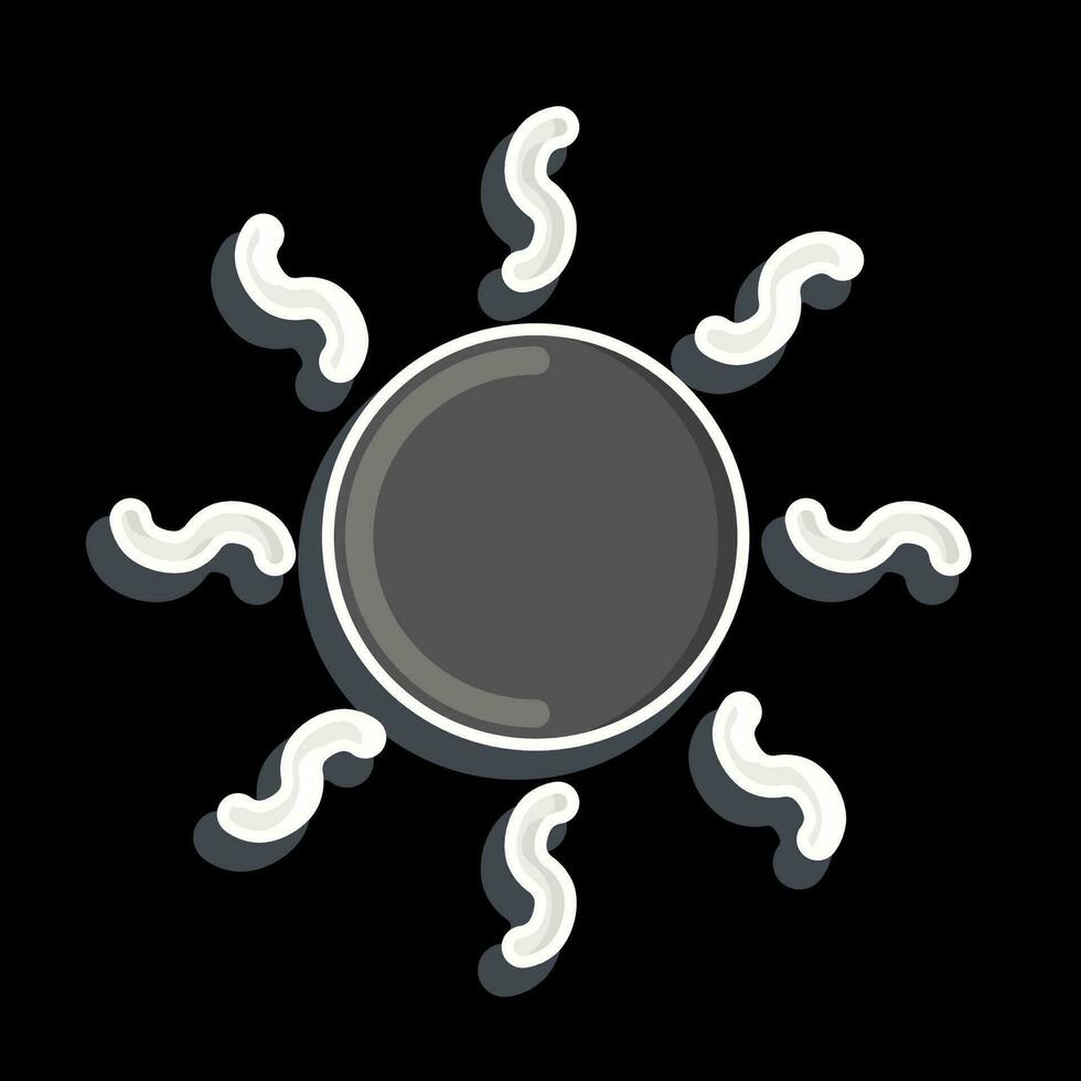 Icon Heating. related to Air Conditioning symbol. glossy style. simple design editable. simple illustration vector
