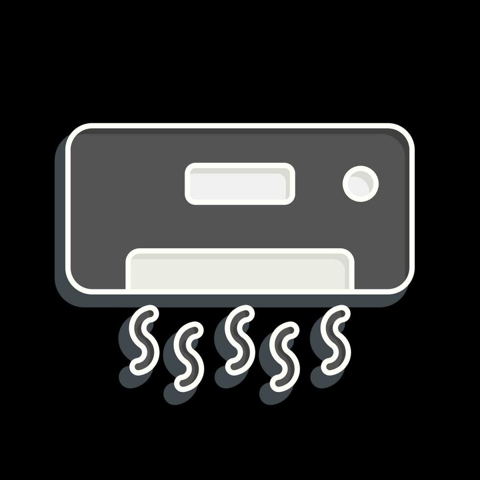 Icon Coolling. related to Air Conditioning symbol. glossy style. simple design editable. simple illustration vector