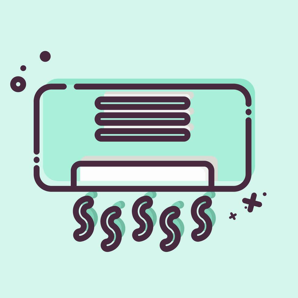 Icon Air Conditioning. related to Air Conditioning symbol. MBE style. simple design editable. simple illustration vector