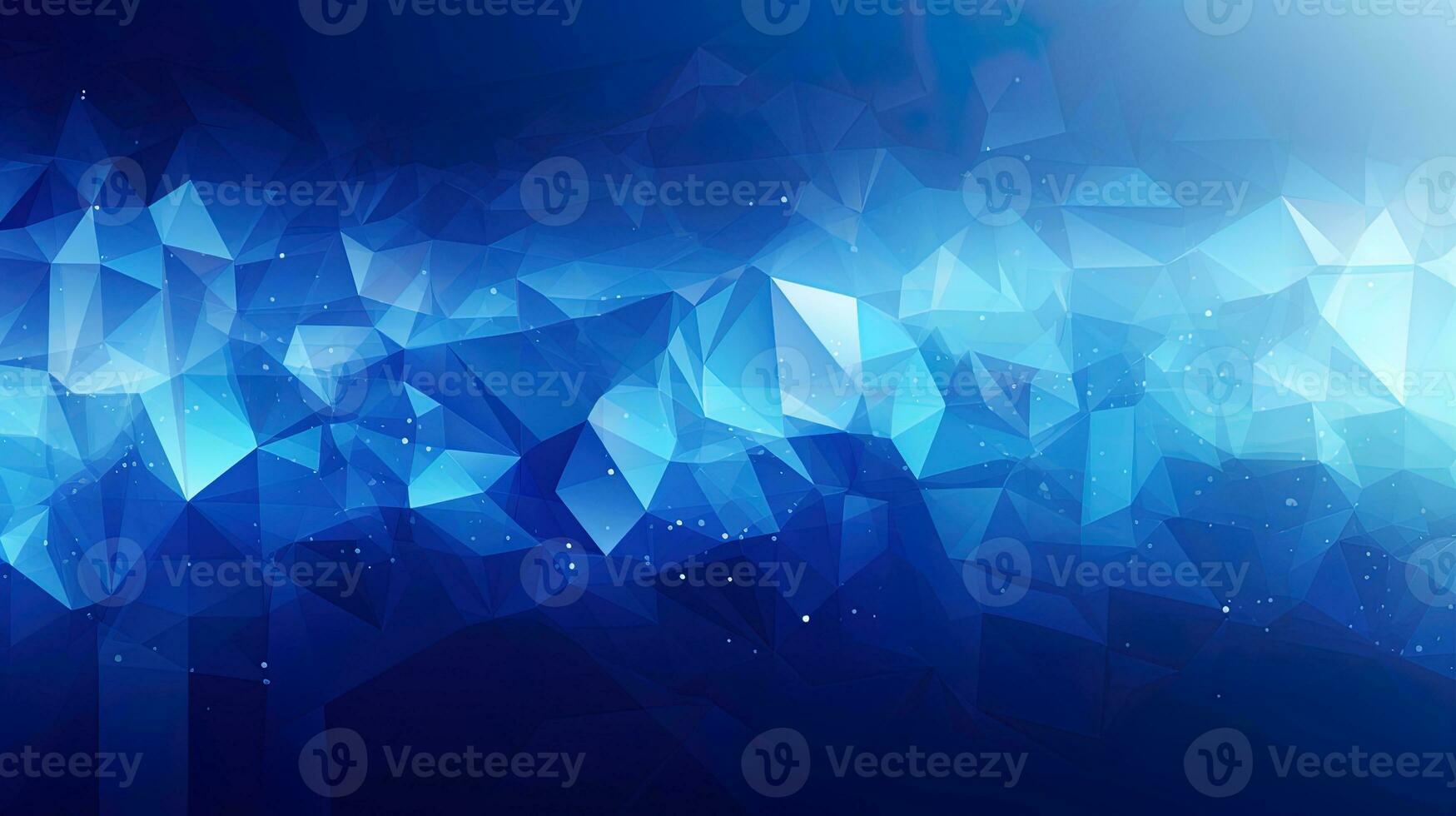 A blue polygon technology background, generated by ai photo