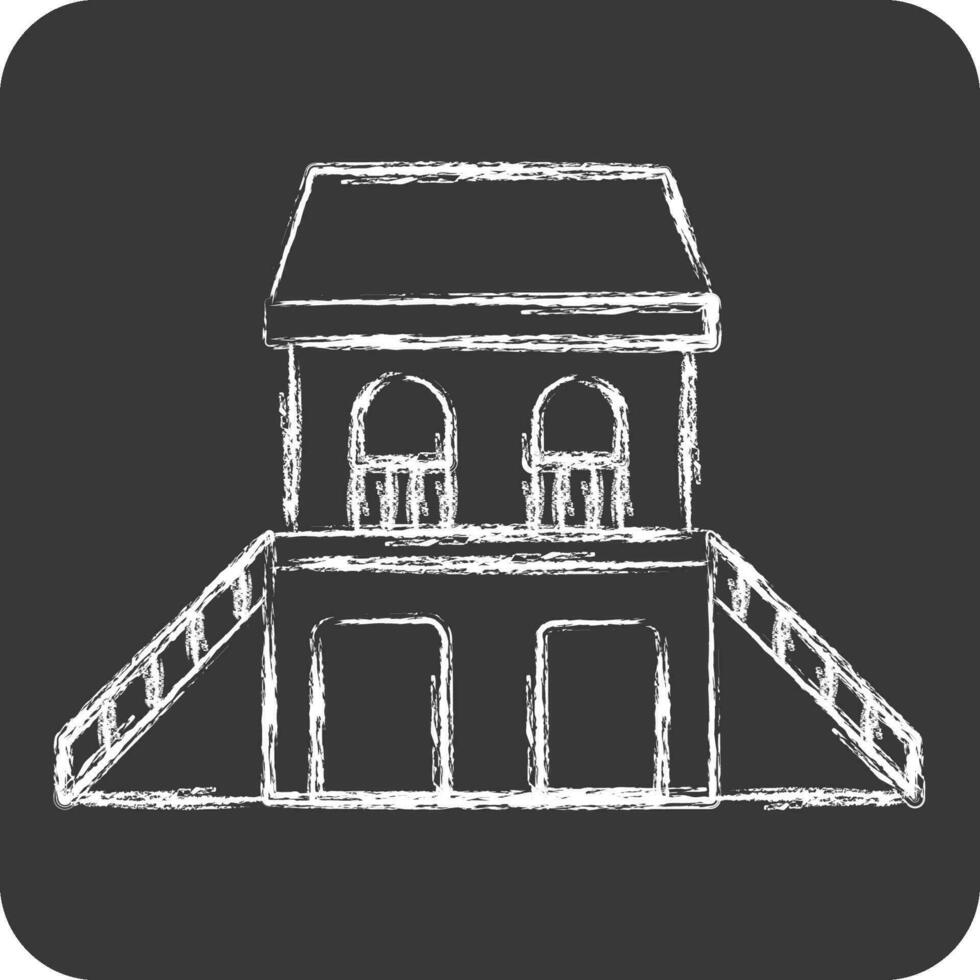 Icon Guest House. related to Accommodations symbol. chalk Style. simple design editable. simple illustration vector