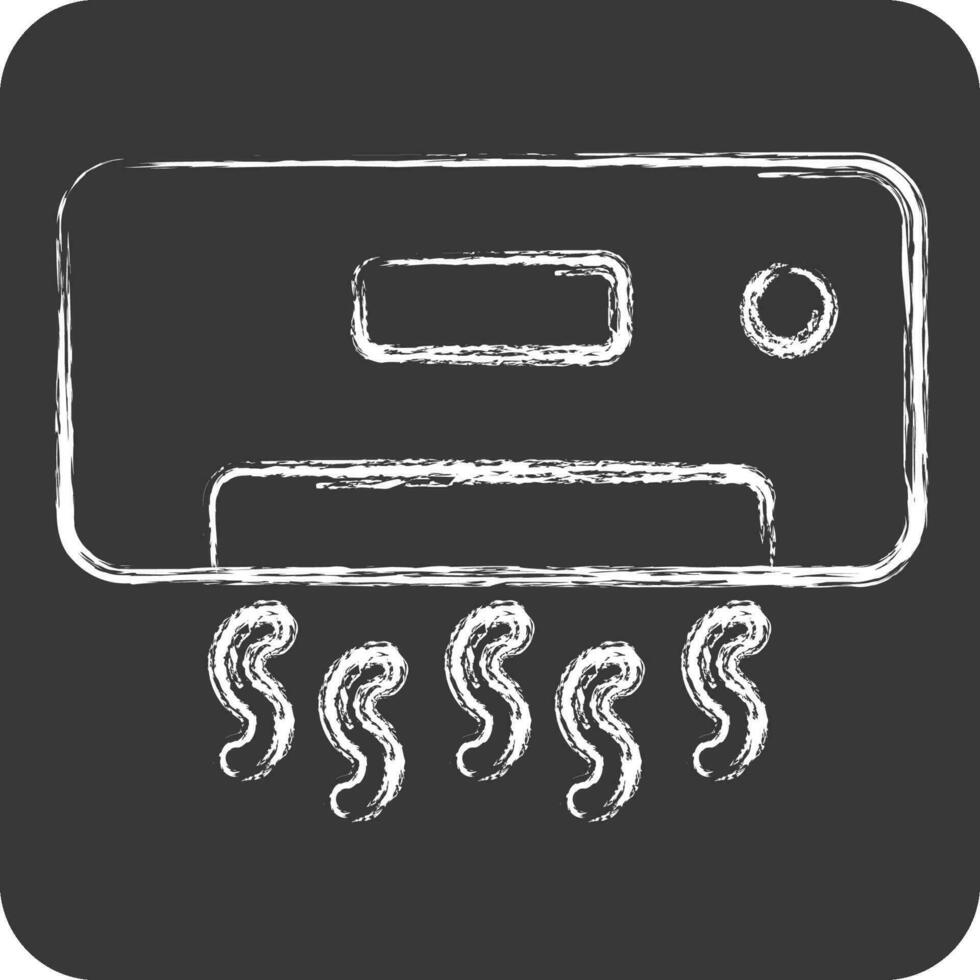Icon Coolling. related to Air Conditioning symbol. chalk Style. simple design editable. simple illustration vector