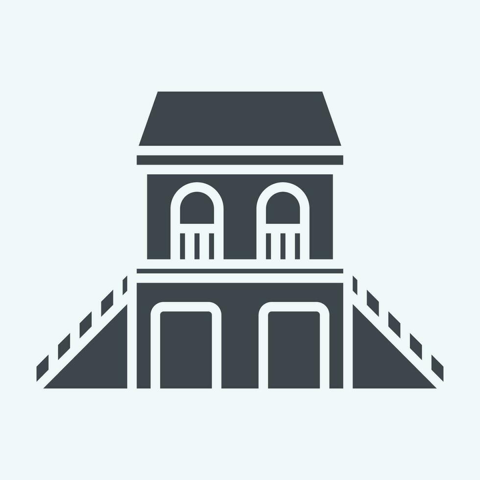 Icon Guest House. related to Accommodations symbol. glyph style. simple design editable. simple illustration vector