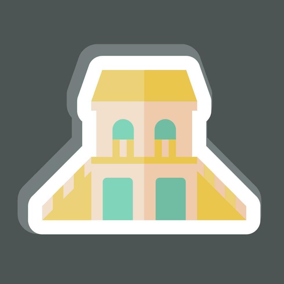 Sticker Guest House. related to Accommodations symbol. simple design editable. simple illustration vector