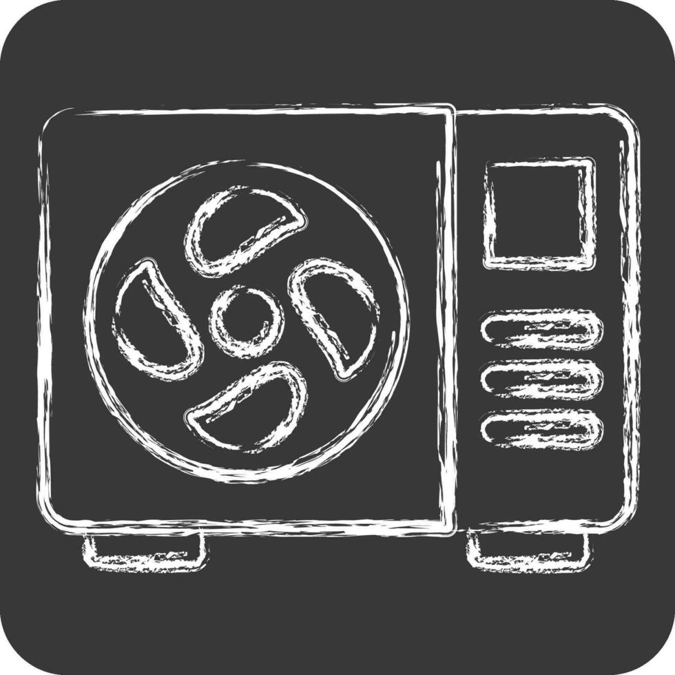 Icon Out Door Air. related to Air Conditioning symbol. chalk Style. simple design editable. simple illustration vector