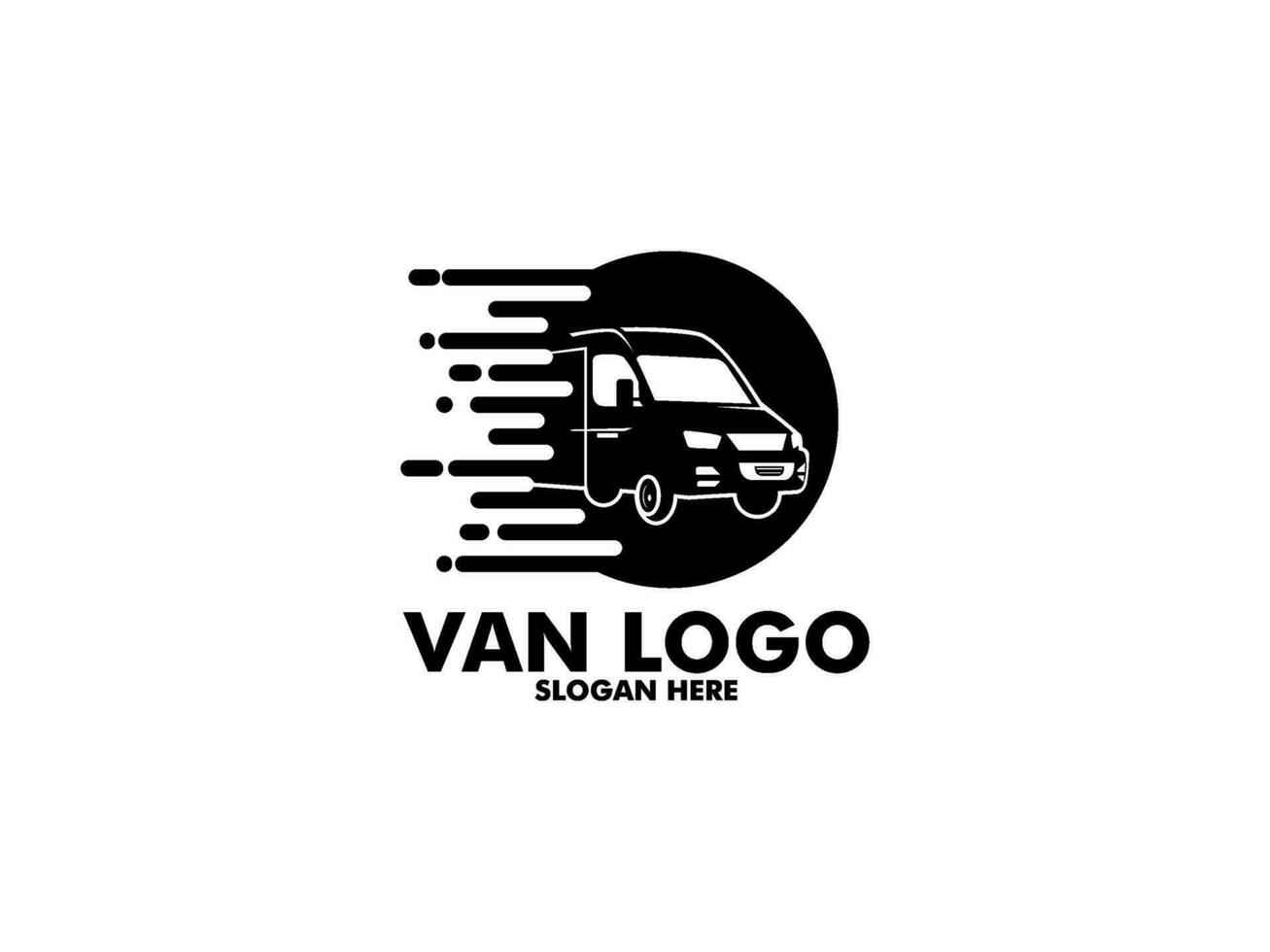 Van logo vector template isolated on white background