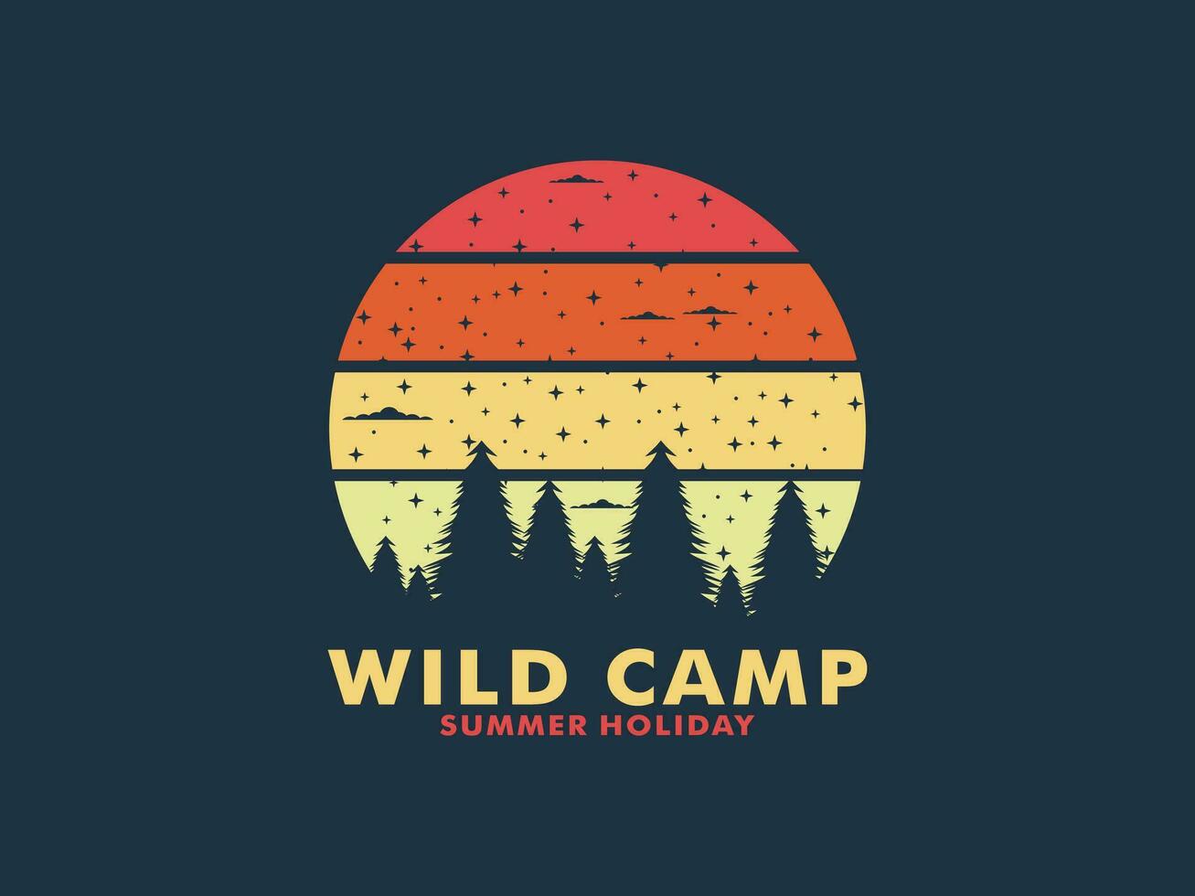 Camp Adventure logo vector, camping and outdoor logo template vector