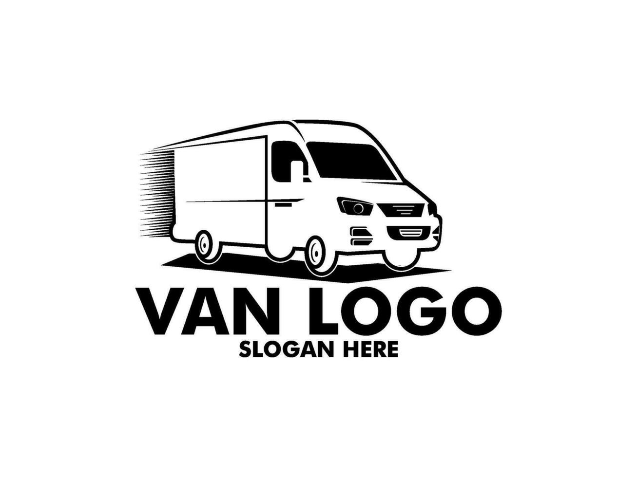 Van logo vector template isolated on white background