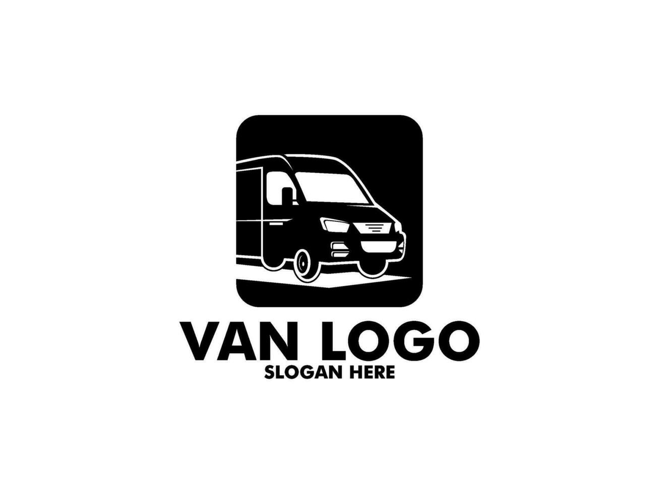 Van logo vector template isolated on white background
