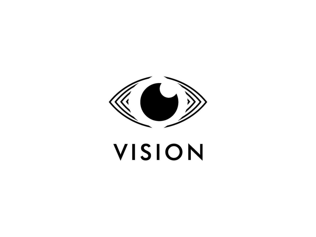 Abstract Eye Vision Logo, Creative Vision logo vector template