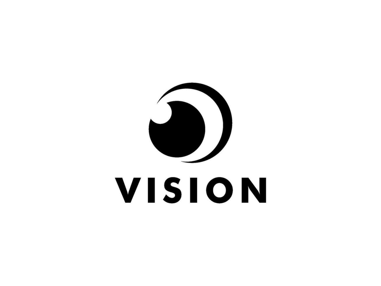 resumen ojo visión logo, creativo visión logo vector modelo