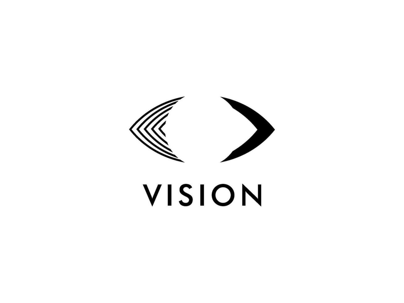 resumen ojo visión logo, creativo visión logo vector modelo