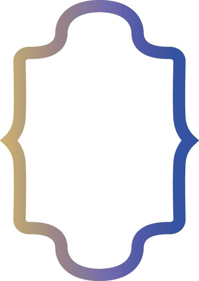 Frame with gradient for decoration. vector