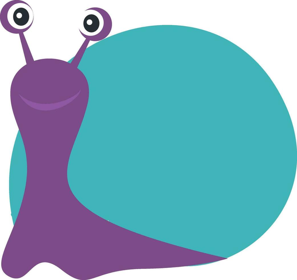 Snail cartoon for design decoration. vector