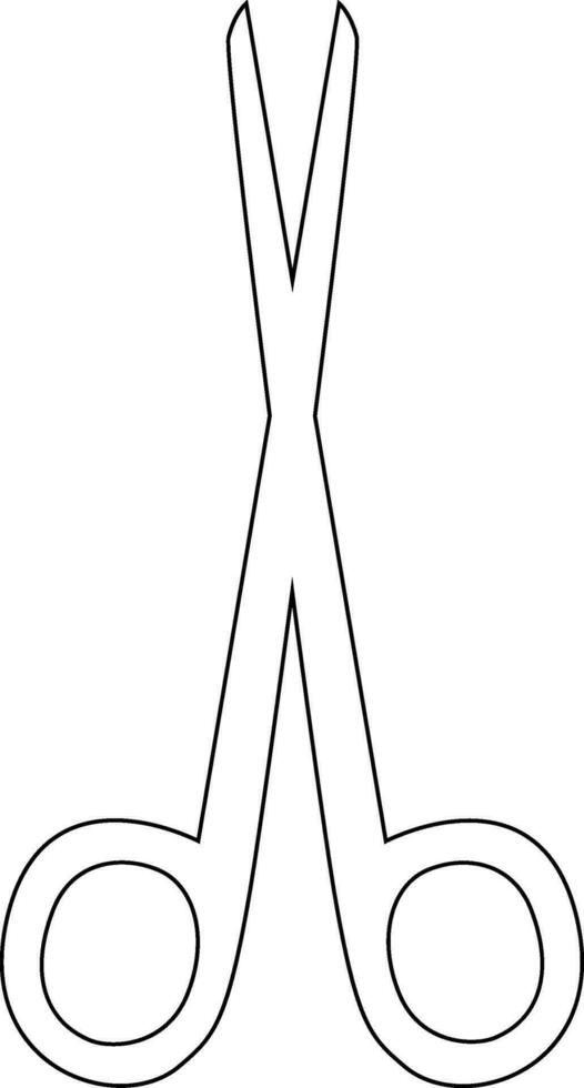 Scissors for manicure tool of the master of manicure. vector