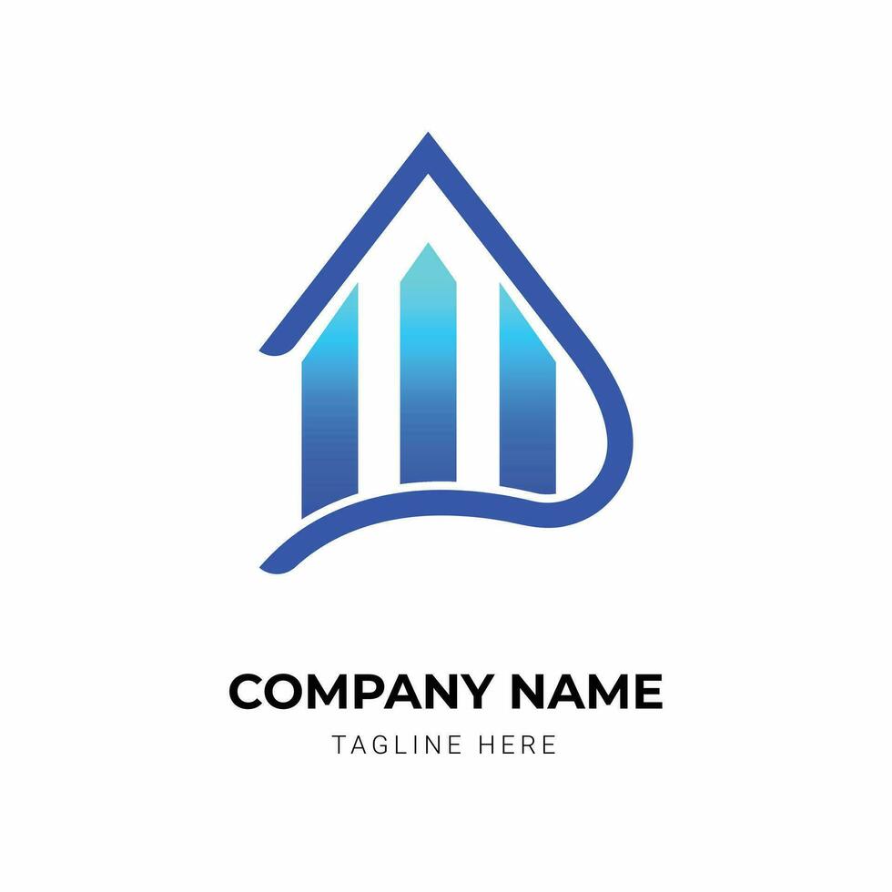 modern real estate logo design template vector