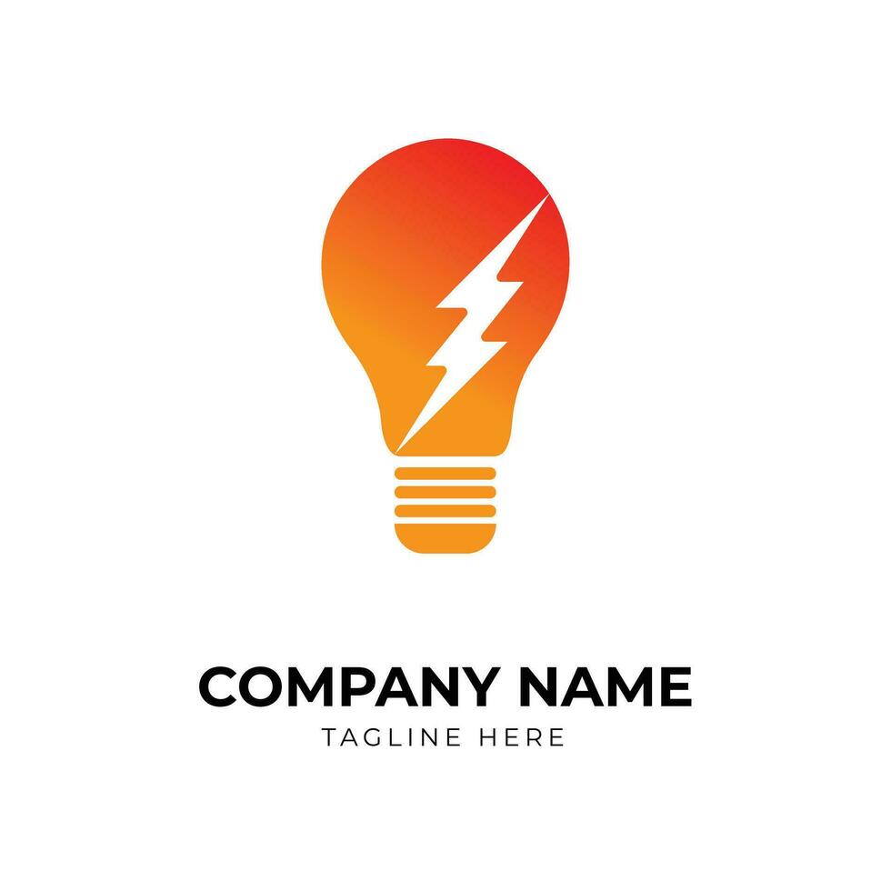 Free vector idea bulb modern logo design