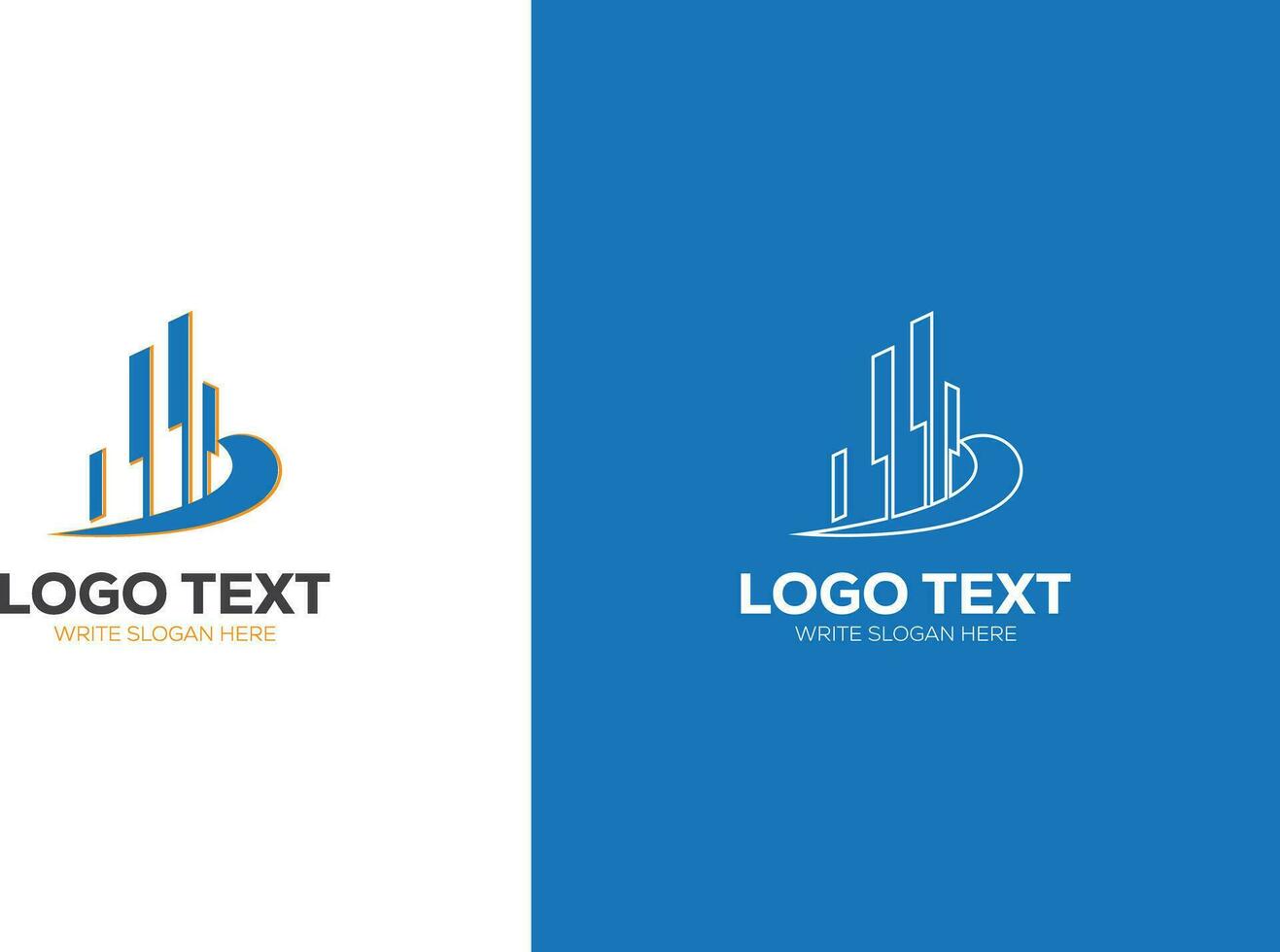 Vector building, Creative Real estate Logo, construction agency home icon and house logo