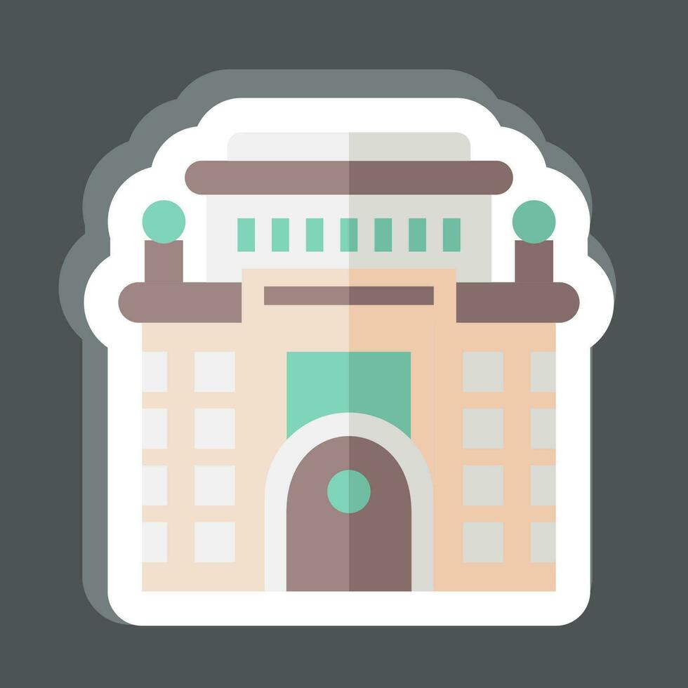 Sticker Hotel. related to Accommodations symbol. simple design editable. simple illustration vector