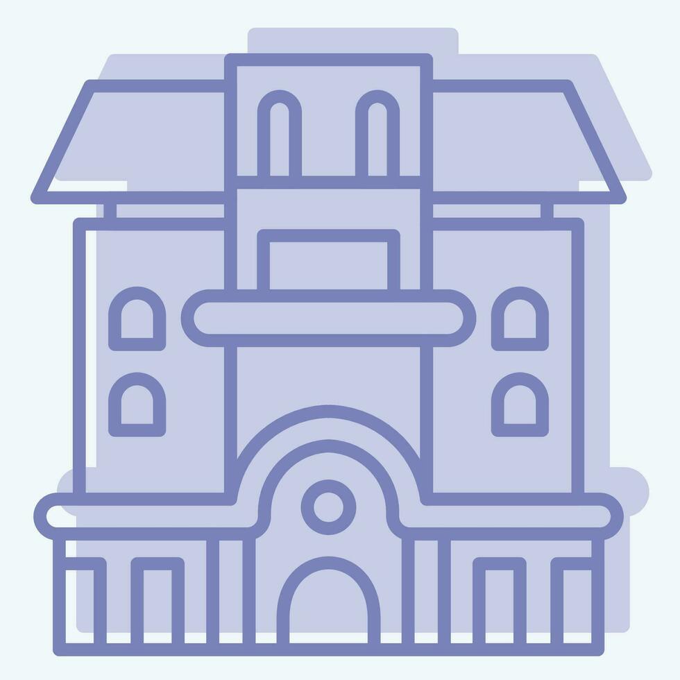 Icon Condominium. related to Accommodations symbol. two tone style. simple design editable. simple illustration vector
