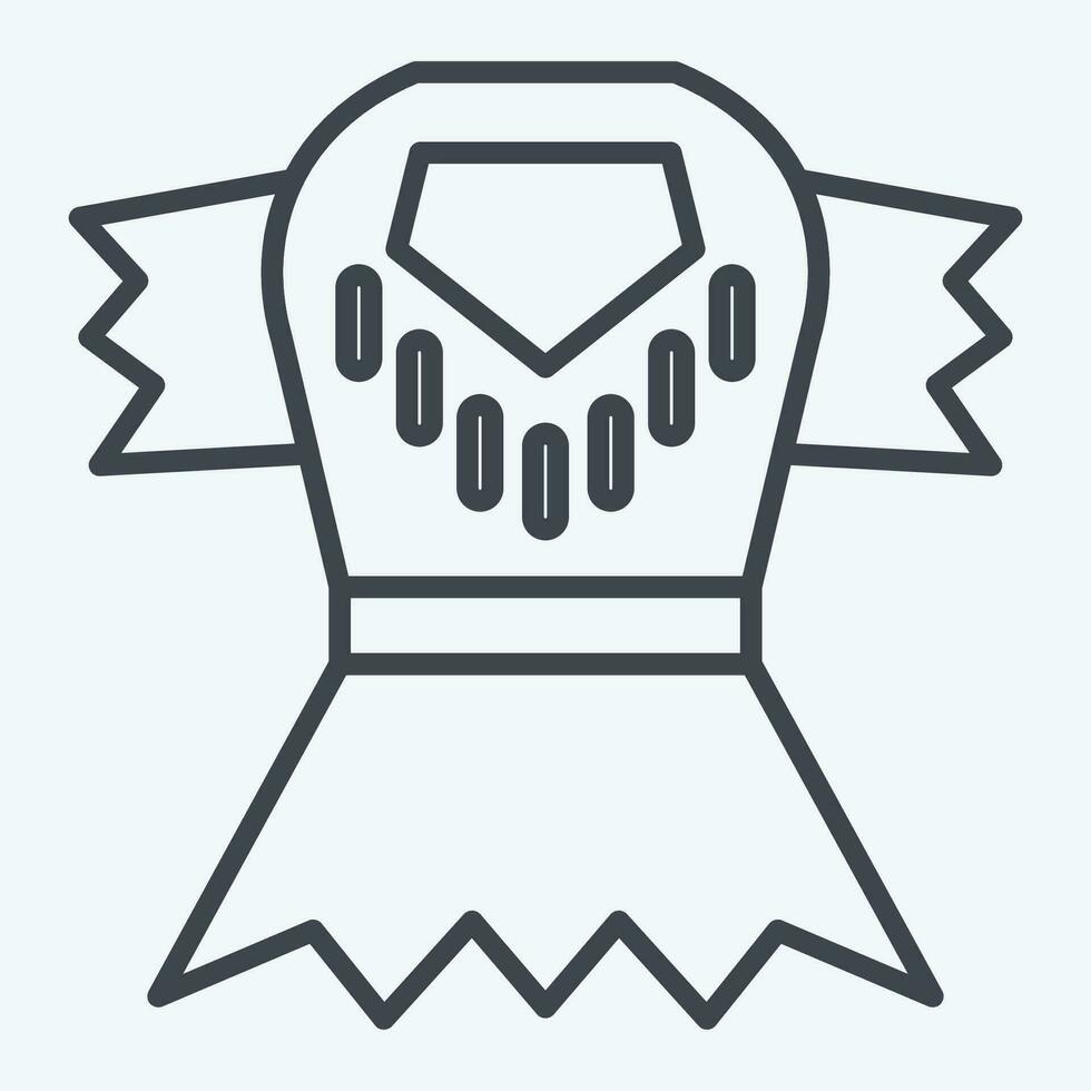 Icon Clothes. related to Prehistoric symbol. line style. simple design editable. simple illustration vector