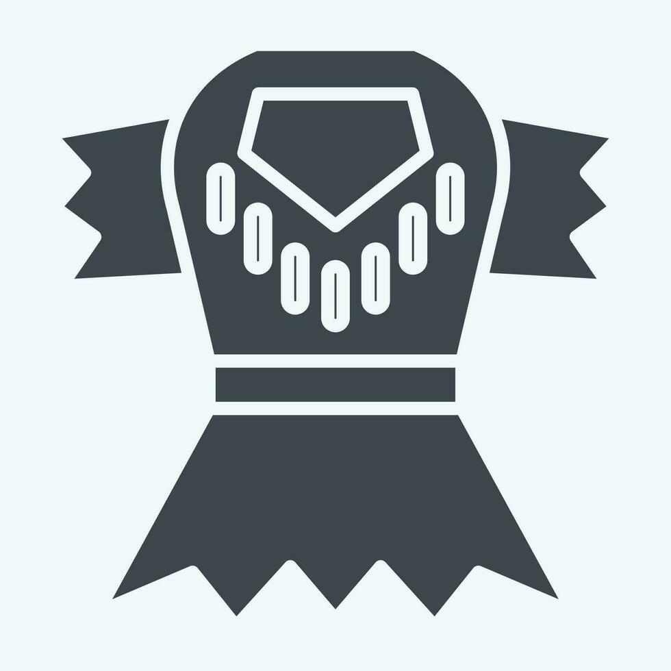 Icon Clothes. related to Prehistoric symbol. glyph style. simple design editable. simple illustration vector
