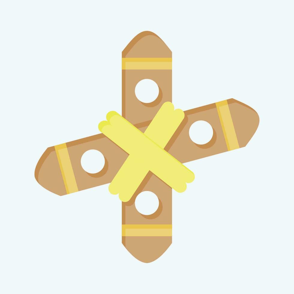 Icon Boomerang. related to Prehistoric symbol. flat style. simple design editable. simple illustration vector