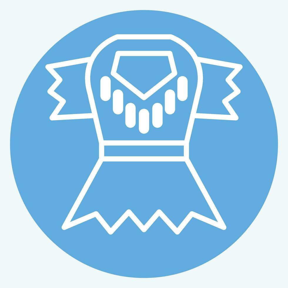 Icon Clothes. related to Prehistoric symbol. blue eyes style. simple design editable. simple illustration vector