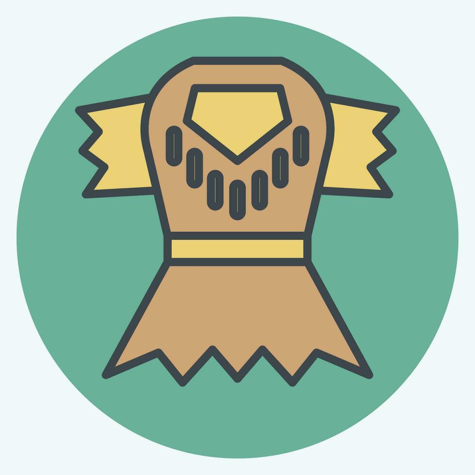 Icon Clothes. related to Prehistoric symbol. color mate style. simple design editable. simple illustration vector