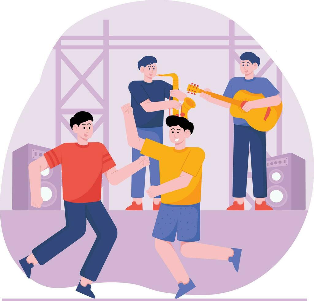 Free Music Party 1 Illustration vector