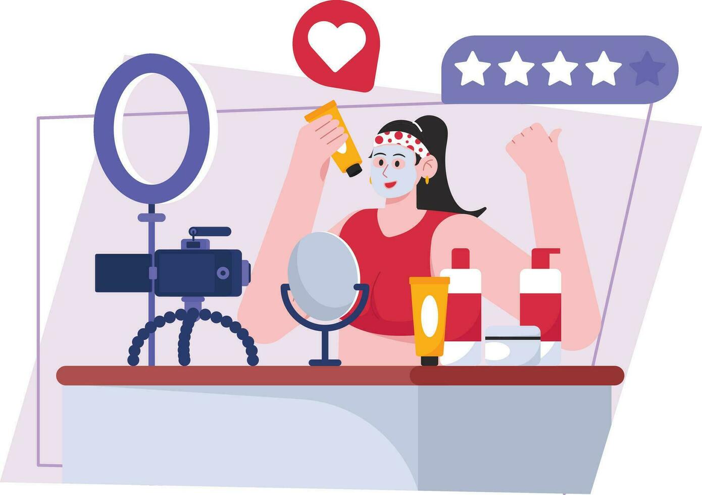 Beauty Content Illustration vector
